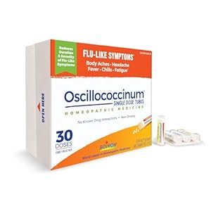 Boiron Oscillococcinum For Relief From Flu-Like Symptoms Of Body Aches, Headache, Fever, Chills, And Fatigue – 30 Count