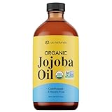 Us Naturals 16oz Organic Jojoba Oil – Glass Bottle – USDA Certified Organic & Non-GMO – 100% Pure, Cold-pressed, Unrefined, Hexane-free – Premium Glow-Boosting Oil
