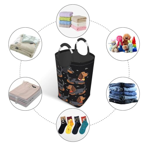 Panier à linge autonome pliable de camping et salle de bain - 5