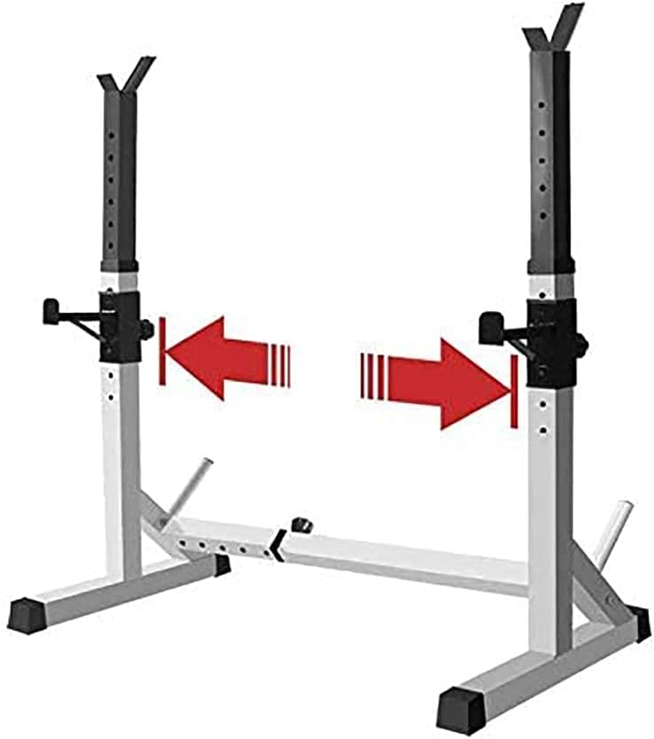 Squat Barbell Free Bench Press Stands Home Gym Adjustable Barbell Rack, Multi-Function Weight Lifting Rack Home Fitness Equipment