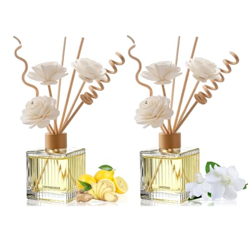 Difusor de varillas Gardenia y Limón Jengibre 2x200ml miniatura 1