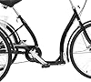 Kcolic 26 Inch Tricycle Adult 6 Speed Tricycle with Shopping Basket 3 Wheel Bicycle Tricycle for Adults City Bikes Black 26inch #4