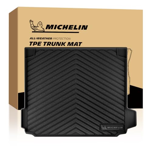 Image of Michelin Vehicle Mats for 2019-2026 BMW X5 PHEV, 5 Seats, Trunk Mat | Not Fit 7 Seats /Gas /Luggage Compartment, Custom Fit, All-Weather TPE Car Mat Accessories Cargo Liner, Premier
