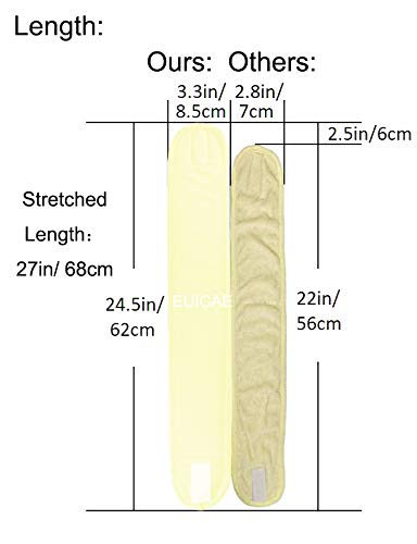 Miniatura 2 de EUICAE Diadema de spa para el cabello, diadema para sudar, toalla para el cabello, antideslizante, elástica, lavable, para lavado de cara,