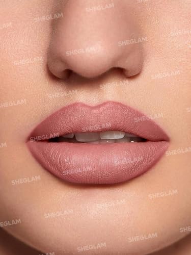 Image of SHEGLAM 2 In 1 Matte Lip Liner and Long Lasting Lipstick Set Makeup-Praline Pie