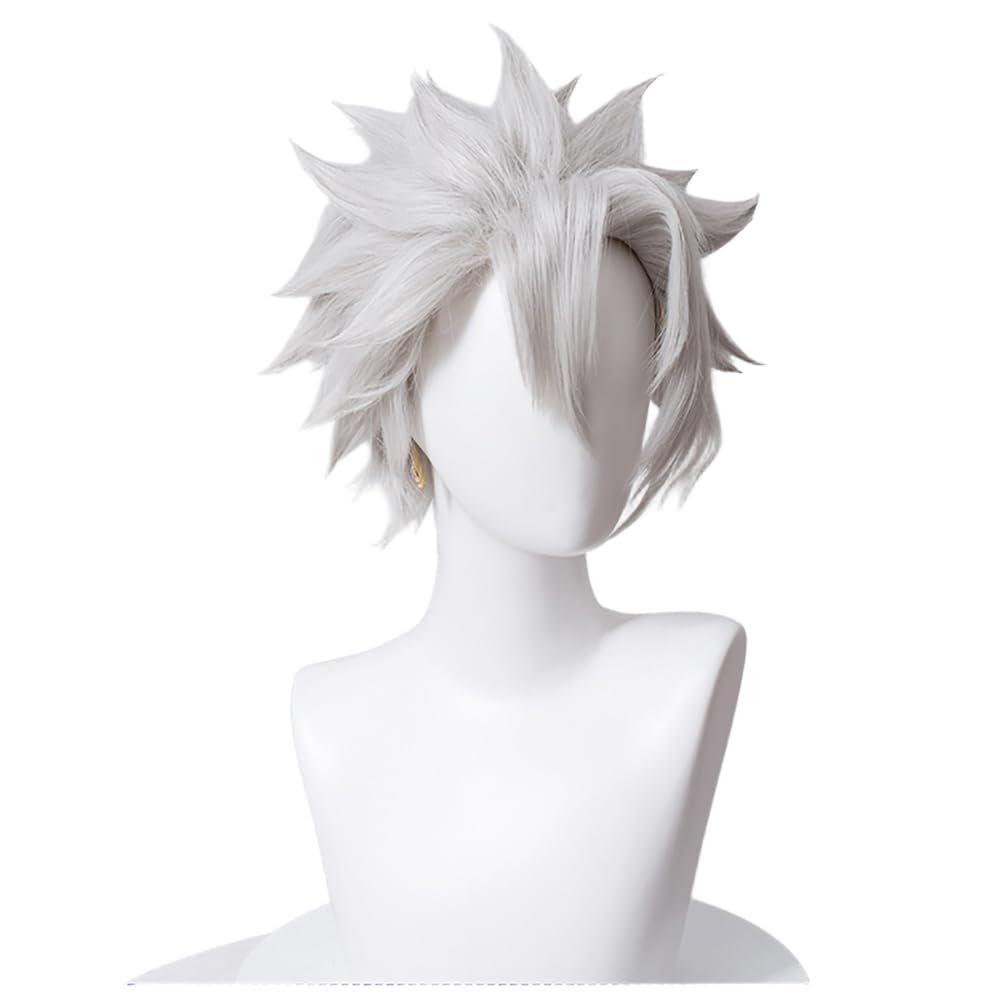 Black Blue Short Bob Wig for Men Halloween Christmas Conventions Comic Con | Cos Anime Party Heat Resistant Synthetic Costume Hairs