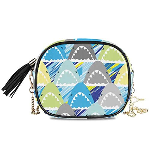 Sac femme motif requins idéal pour vos sorties urbaines en mode sac messenger tendance