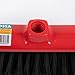 La Briantina Red Head Interior Broom for All Home Floors with Feathered Bristles, Lightweight and Thin, Effective for Slots