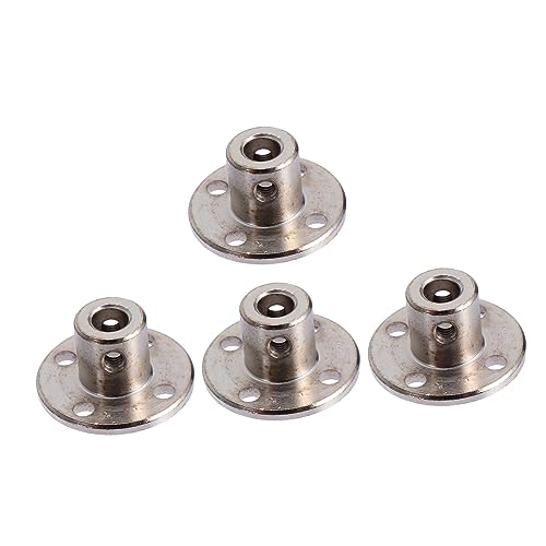 NAMOARLY Flange Coupling Motors Guide Shaft 4 Pcs 5mm Flanged Shaft Coupling Flexibility for Model Car Boat Hardware