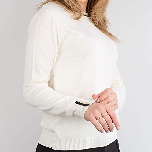 Blusa de malha manga longa Sumaré 31213 - Off white - Gg