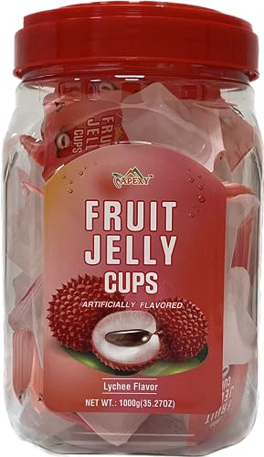Apexy Fruit jelly cups Fruit Jelly Candy Jelly Cups Lychee Flavor 35.27oz