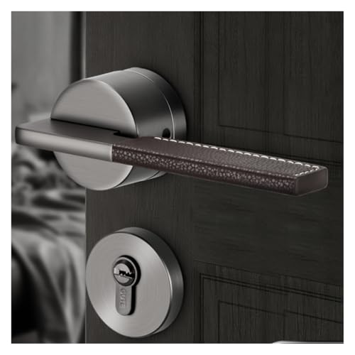 Cerradura de puerta para habitación en aleación de zinc resistente con llave 2