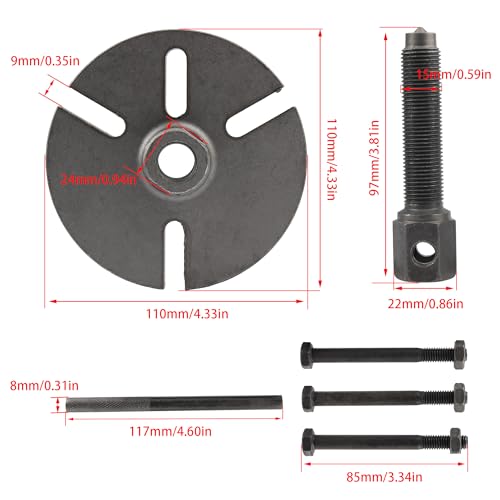 Extractor de volante magnético de motocicleta Yamaha YBR 125 y SRZ 150 5