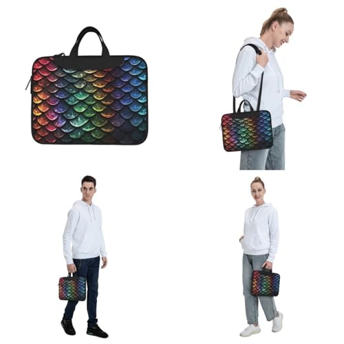 Bolso Tote para Laptop Dragon Scale unisex 14 pulgadas miniatura 7