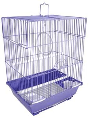 Image of YML A1124MBLU Flat Top Small Parakeet Cage, 11 inch x 8.5 inch x 14 inch
