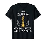 ¿A tu madre, esposa o novia le encanta jugar janggi o xiangqi de dos jugadores? Esta obra de arte "The Queen Goes Wherever She Wants" es ideal para ella Combínalo con tu tablero de ajedrez y mesa; peón, rey, rook, obispo o caballero y ve a un compañero de cuadros.
