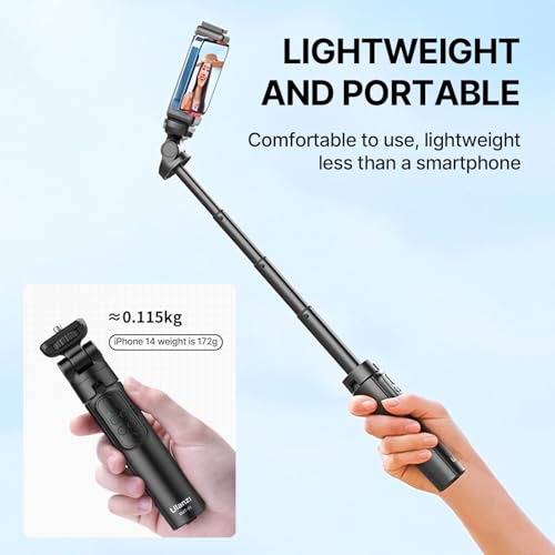 ULANZI RMT-01 Alça e tripé sem fio para Sony, Canon, Nikon e outras câmeras Vlog ou smartphones, ace