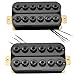 Artec HIVB Invader Ceramic Humbucker Pickups Neck Bridge Pickups Set for Electric Guitar, Black