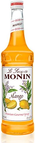 Monin - Mango Syrup, Tropical and Sweet, Great for Cocktails, Sodas, and Lemonades, Gluten-Free, Non-GMO (750 ml)