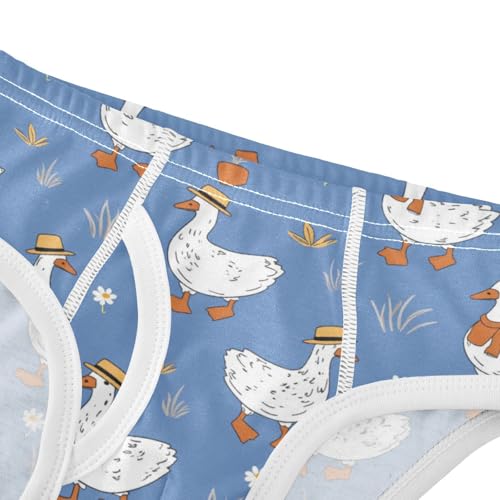 Wusikd White Geese Boys' Underwear Cotton Boys Briefs Soft Toddler Underwear 2T4