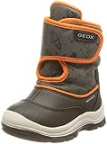 Geox Baby - Jungen B Flannel Boy B Abx Stiefeletten, Black Fluo Orange, 23 EU