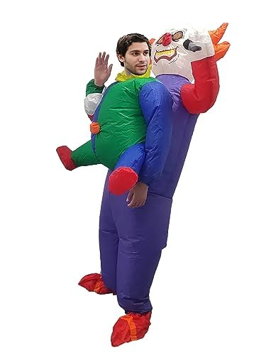 Hzgdejtg CLOWN-1 Inflatable Costume Red Hair Adult Funny Costume cover