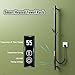 Towel Warmer with 4 Coat Hooks 155W Heated Towel Racks with Timer 1H-24H, 45°C-70°C, Wall Mounted Hot Towel Rack Plug-in Stainless Steel Towel Warmer Racks for Bathroom, 112 * 1150MM