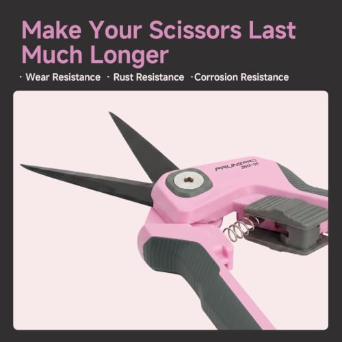 Image of PrunePro Pruning Shears Scissors Set - Professional German Stainless Steel Hand Pruner Anti-Break Lock Ergonomic Garden Scissors for Branches Herb Flower Bonsai Garden Clipper