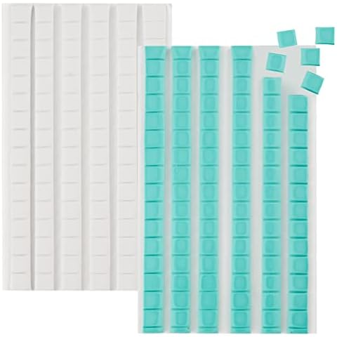hitsuki Adhesive Poster Sticky Tack Putty Multipurpose Mounting Putty Tacky Putty, Sticky Putty Poster Ticky Tack Wall Putty for Hanging Things Pictures Reusable Removable,192 Pcs,Light Blue+White Cover
