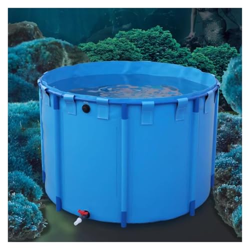 PVC-Wasserbecken für den Außenbereich, verdickte Struktur, groß, faltbar, Kunststoffteich für Gartenarbeit (1,5 x 1,2 m) – perfekt für Hinterhof-Wassergärten