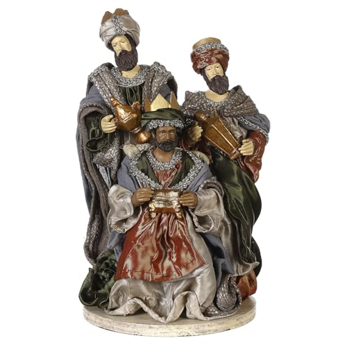 Holyart Wise Men of 30 cm, Celebration collection, resin and fabric