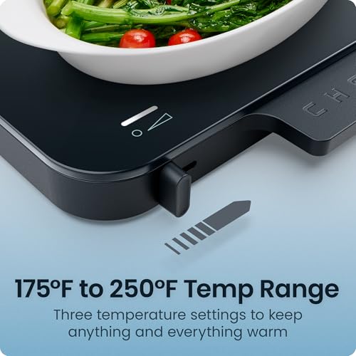 Image of Chefman Everything Warmer Electric Warming Tray, 20 inch x 16 inch Modular Expanding Design, Graphene Full-Surface Heating, Food Warming Mat for Parties, Gatherings & Daily Use, Two Tempered Glass Panels