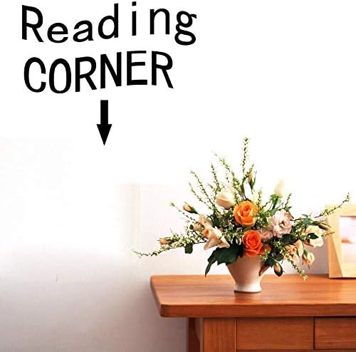 Miniatura 5 de BIBITIME Calcomanía de pared de PVC para esquina de lectura, calcomanías de vinilo para escuela, aula, biblioteca, sala de estudio para estudiantes,