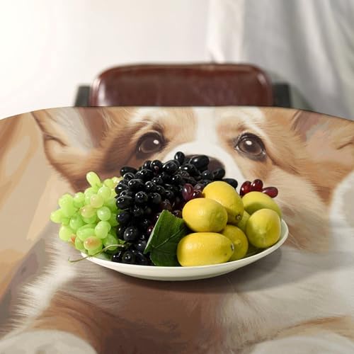 Nappe de table imperméable en polyester motif corgi pour intérieur extérieur - 6