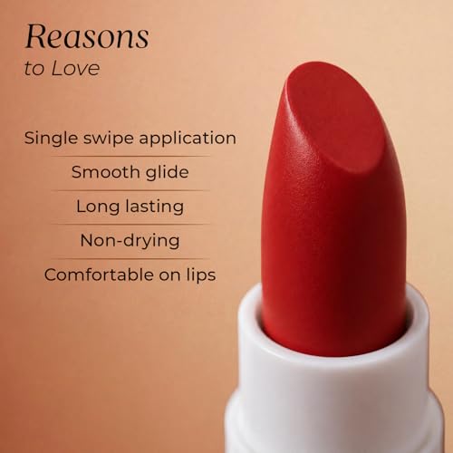 Image of Just Herbs Herb Enriched Lipstick Kit | 8 Creamy Matte Shades | Travel Friendly & Richly Pigmented | Infused with Ashwagandha, Brahmi & Castor Oil | Curated for Indian Skin Tones (Reds & Pinks)