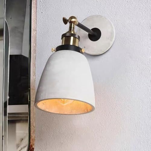 Applique en pierre blanche antique style art déco luminaire noble en ciment moulé
