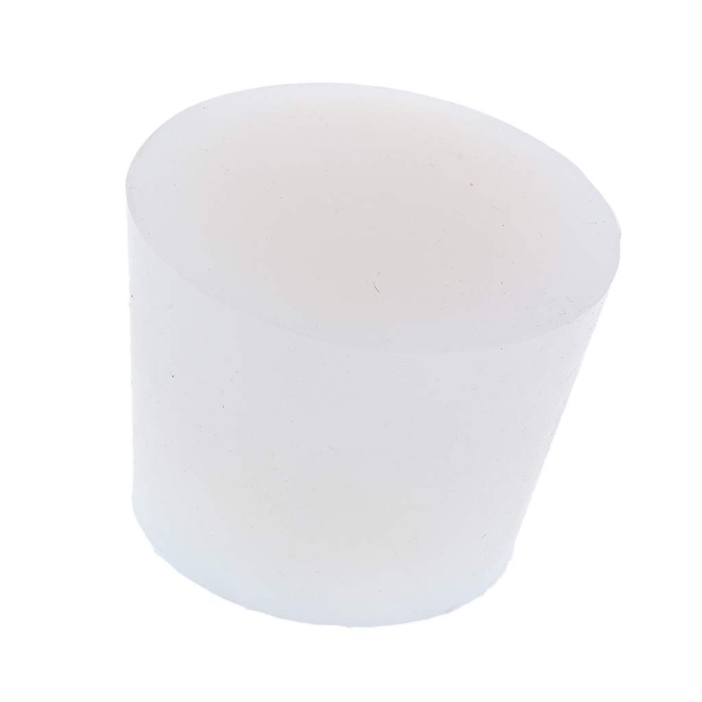 Bouchon de bouteille de vin en silicone pour tube de verrerie de laboratoire 4-10 cm, sans trou 4-10 cm