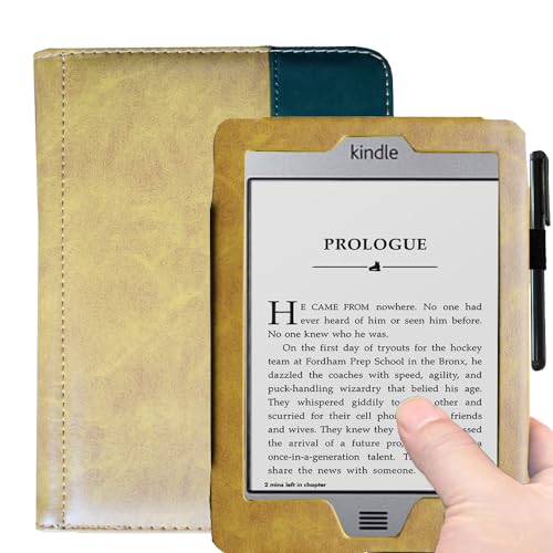 Kindle Touch 6�C���`�d�q���Ѓ��[�_�[�ی샌�U�[�P�[�X�A�\�t�g�V�F���A�}�O�l�b�g�N���[�Y�A�r�W�l�X���C�g���O�W���A���[�f�U�C��(�u���E��-SS)