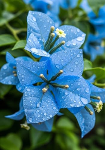 Image of Sky Blue Bougainvillea Live Plant | Flowering Outdoor Plant | Paper Flower Plant | Buganvel, Bougainvillea Glabra Live Plant for Home Garden Balcony Outdoor (Healthy Rooted Plant)