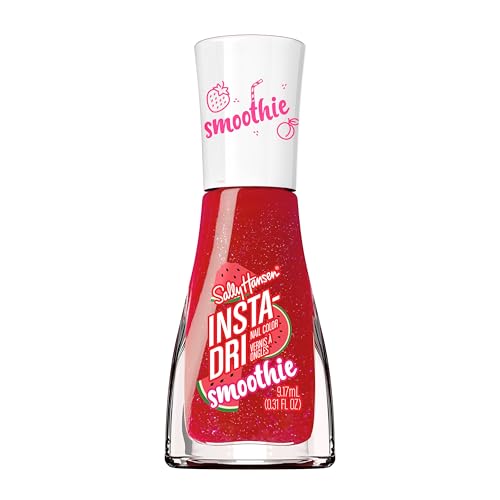 Sally Hansen Insta-Dri the Smoothie Shop Collection Dragon Fruit Crush Nail Polish Satin-Matte Finish Quick-Dry Nail Polish One-Coat Application 0.31oz