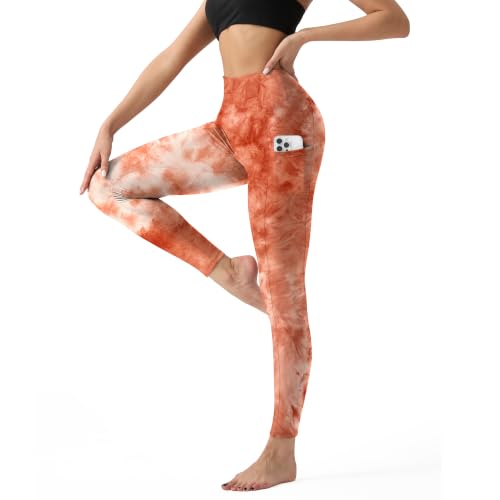 Image of YUDSUD High Waisted Leggings for Women with Pockets - Tummy Control Capris Yoga Pants for Workout Running Athletic Cycling