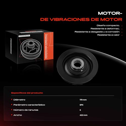 Evite roturas de correa con la polea de cigüeñal para Jumpy y Berlingo 9653383380 4