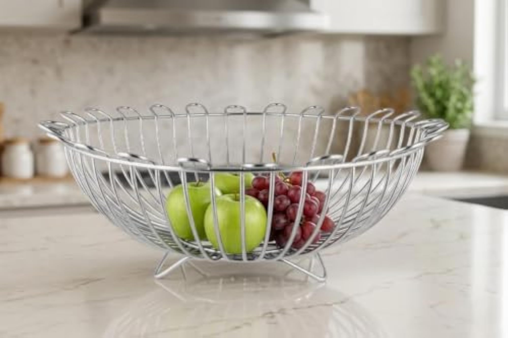 Sun Design Decorative Fruit Storage Basket, Multipurpose Organizer
