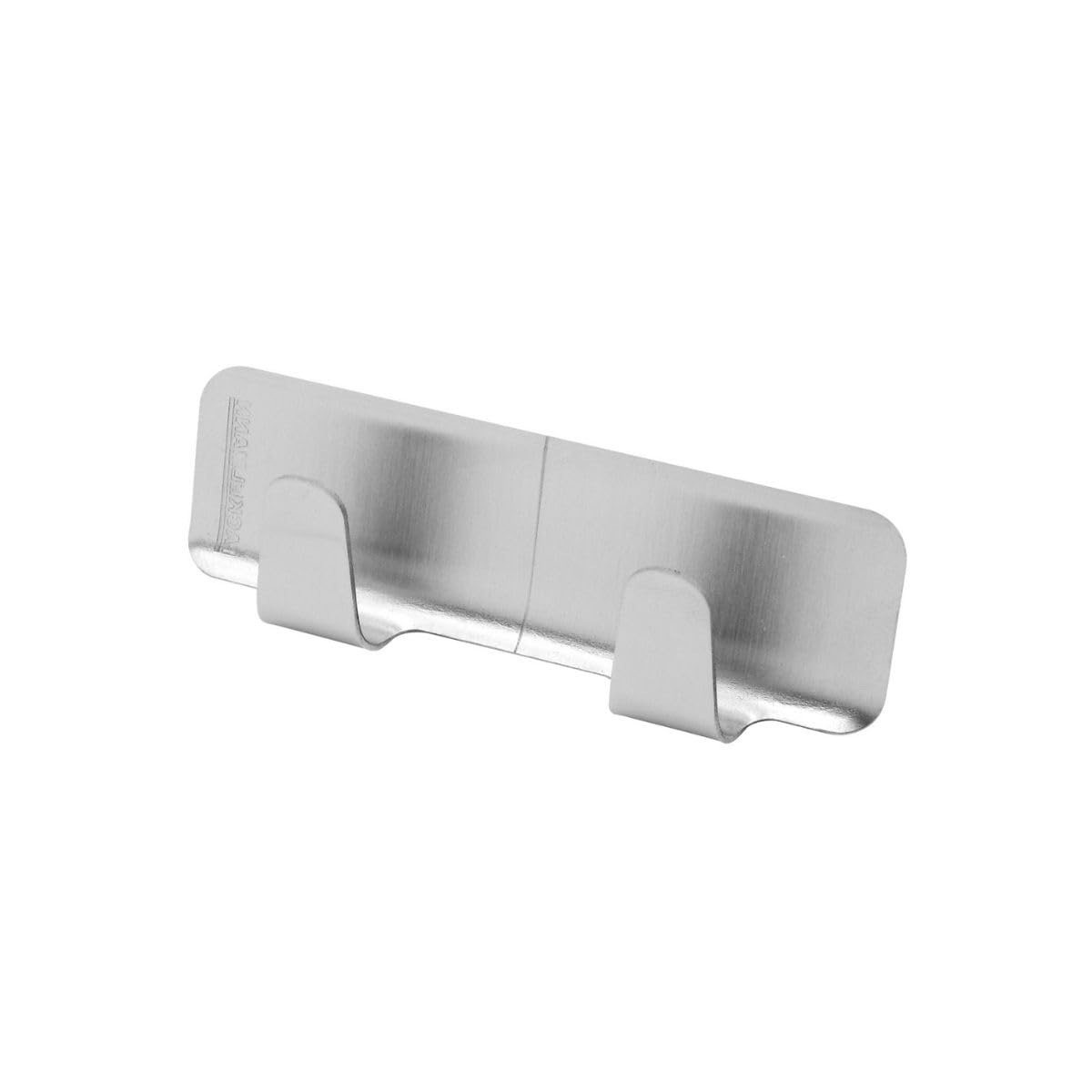 Fackelmann Adhesive Double Hook, Silver, 3-Inch