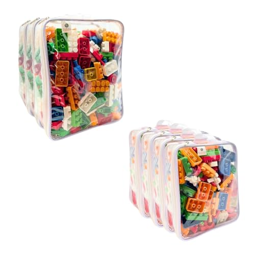 Kit 7 Organizador Multiuso Roupas Brinquedos Bloco de Montar 4p + 3m - bubag