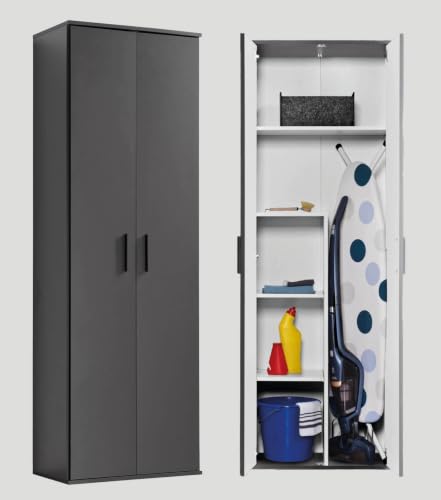 mokebo Mehrzweckschrank Besenschrank (60x180 cm) 'Der Lange' Made...