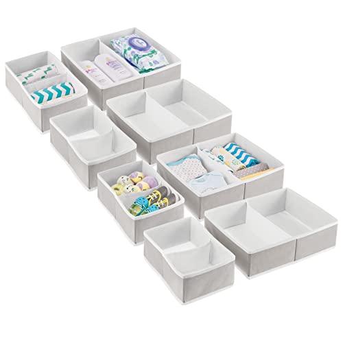 Mdesign 12940MDB Fabric Drawer Organizer Bins cover