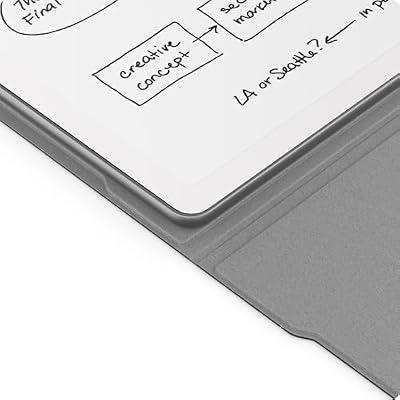 Amazon Kindle Scribe Leather Folio Cover with Magnetic Attach, Sleek Protective Case