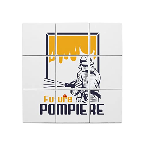 Carreaux céramique décoratifs Future Pompière 60x60cm pour chambre enfant