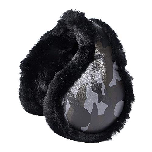 ZLYC Unisex Winter Warm Earmuffs Adjustable Ear Warmers (Black)